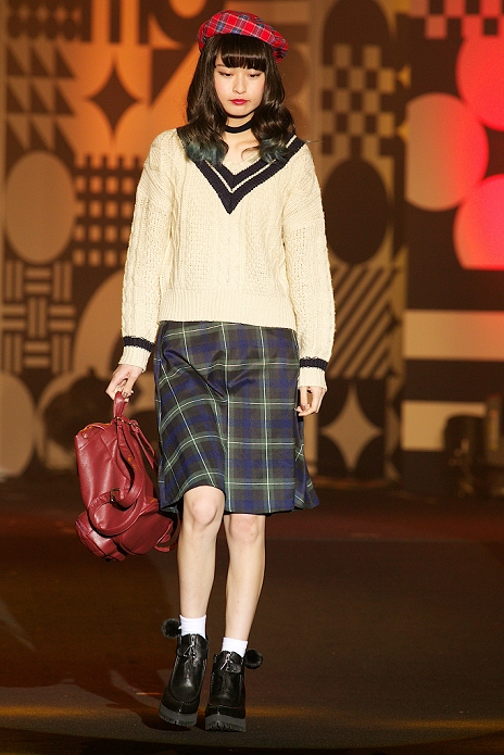 Hikaru Yokota, September 28, 2014, Tokyo, Japan : Model Hikaru Yokota wearing fashion brand 