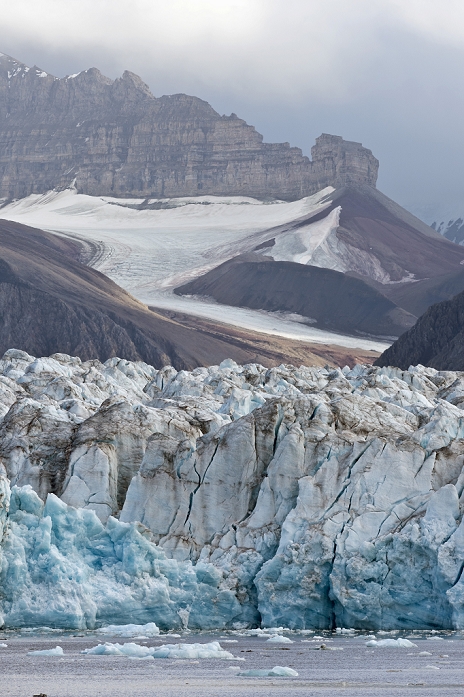 Kongsbreen Glacier, Kongsfjorden, Spitsbergen, Svalbard Islands, Svalbard and Jan Mayen, Norway
