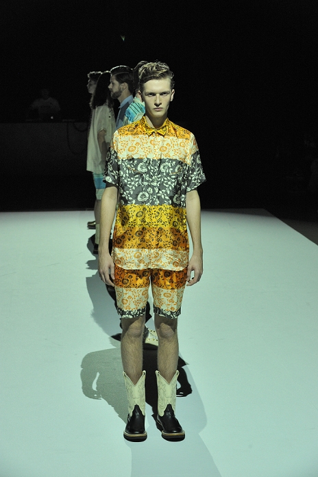 Spring Summer 2015 Tokyo Collection Patchy Cake Eater Spring Summer 2015   Tokyo Collection   Woman, Runway Spring Summer 2015 Collection of Japanese fashion brand Patchy Cake Eater on October 14, 2014, in Tokyo.
