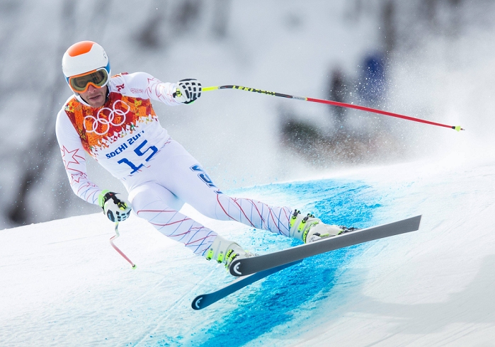 Sochi 2014 Olympics Alpine Men s Downhill Bode Miller  USA , FEBRUARY 9, 2014   Alpine : Men s Downhill at  ROSA KHUTOR  Alpine Center during the Sochi 2014 Olympic Winter Games in Sochi, Russia.  Photo by AFLO 