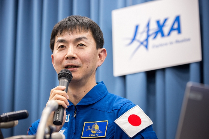 JAXA Astronaut Yui talks about his aspirations for his stay in space JAXA Astronaut Yui January 5, 2015, Tokyo, Japan   Japanese astronaut Kimiya Yui expresses his enthusiasm for a six month stay aboard the International Space Station during a news conference in Tokyo on Monday, January 5, 2015. Yui, 44, was selected as a flight engineer for the upcoming mission to the ISS in charge of its operations and science experiments using the space environment.  Photo by AFLO  UUK  mis 