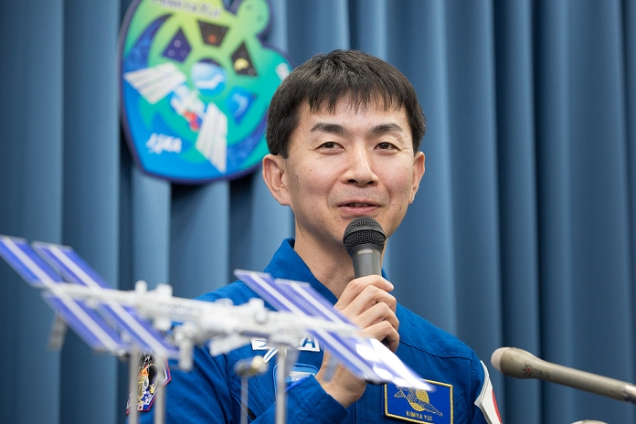 JAXA Astronaut Yui talks about his aspirations for his stay in space JAXA Astronaut Yui January 5, 2015, Tokyo, Japan   Japanese astronaut Kimiya Yui expresses his enthusiasm for a six month stay aboard the International Space Station during a news conference in Tokyo on Monday, January 5, 2015. Yui, 44, was selected as a flight engineer for the upcoming mission to the ISS in charge of its operations and science experiments using the space environment.  Photo by AFLO  UUK  mis 