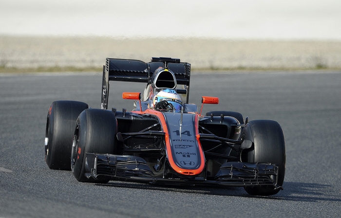 F1 Joint Test Fernando Alonso  McLaren , FEBRUARY 20, 2015   F1 : Fernando Alonso of Spain drives McLaren Honda MP4 30 during the Formula One Testing at the Circuit of Catalonia in Barcelona, Spain.  Photo by AFLO 