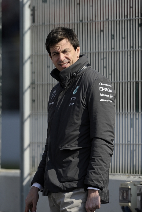 F1 Joint Test Toto Wolff  Mercedes AMG , FEBRUARY 20, 2015   F1 : Formula One Testing at the Circuit of Catalonia in Barcelona, Spain.  Photo by AFLO 
