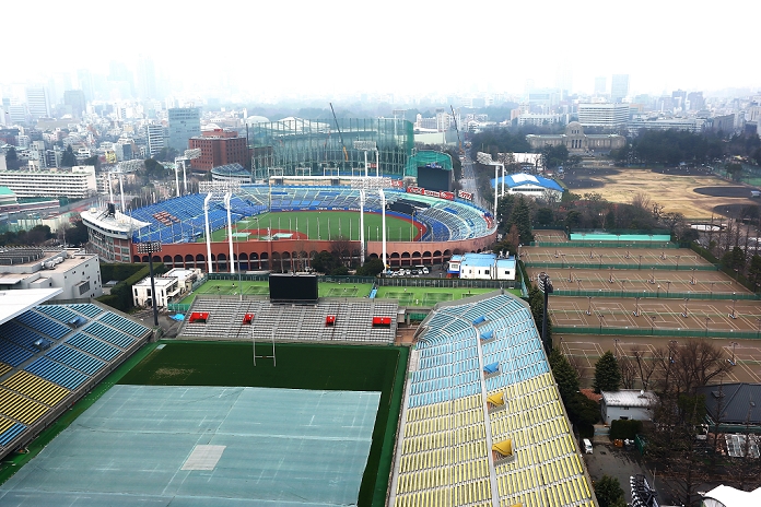 Redevelopment of Jingu Outer Garden Ballpark and Chichibu Palace to be exchanged  March 2015 document photo  On March 1, the Tokyo Metropolitan Government announced a plan to redevelop the Meiji Jingu Gaien area centered on the National Stadium as a sports hub, replacing the Jingu Stadium and the adjacent Chichibunomiya Rugby Stadium after the 2020 Tokyo Olympics and Paralympics are held.