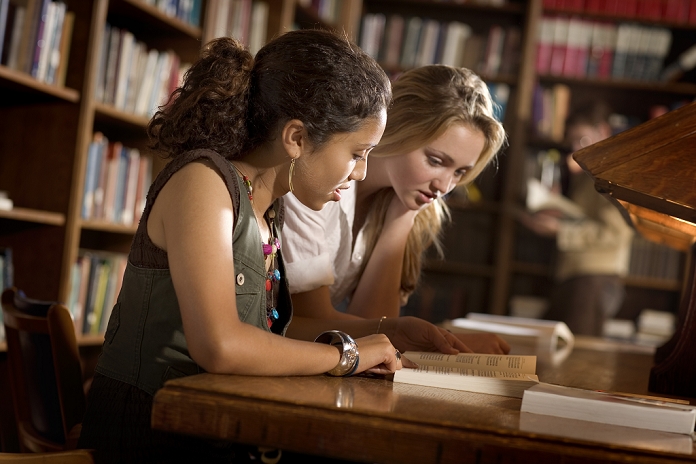 Students Studying In Library