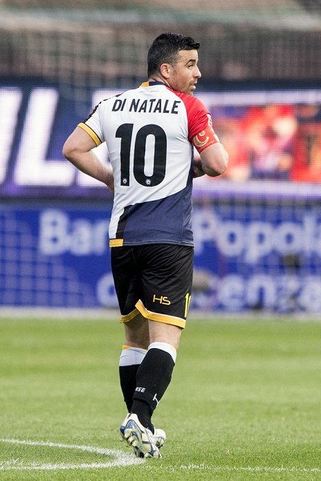 Serie A Antonio Di Natale  Udinese , APRIL 25, 2015   Football   Soccer : Italian  Serie A  match between Udinese 2 1 AC Milan at Stadio Friuli in Udine, Italy.  Photo by Enrico Calderoni AFLO SPORT   0391 