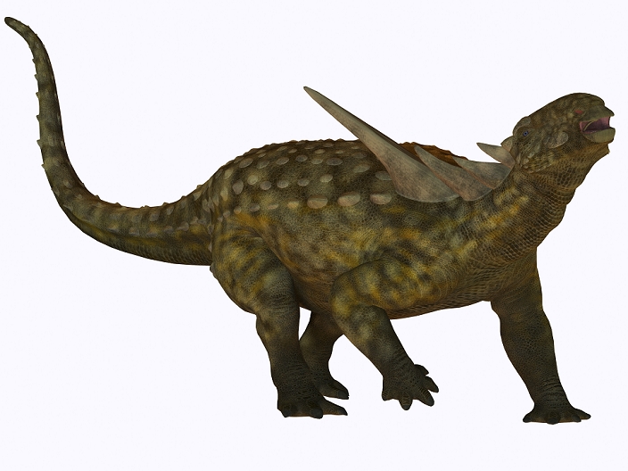 Sauropelta, a herbivorous dinosaur from the Cretaceous Period.