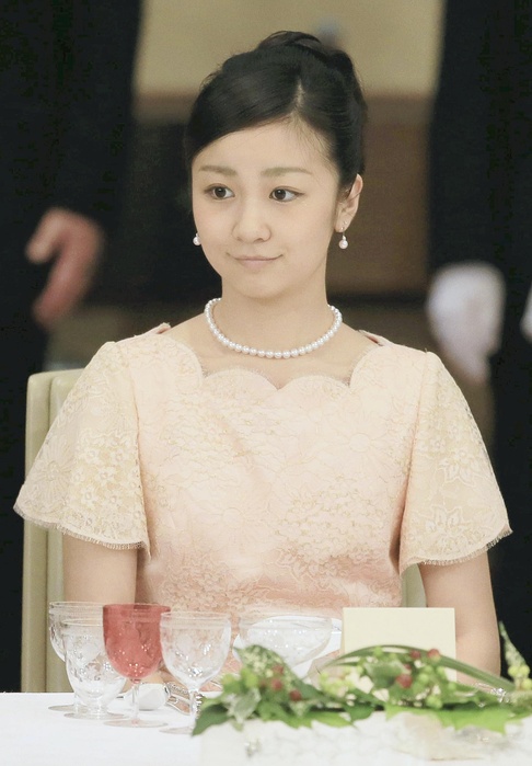 Welcome Dinner for the President of the Philippines Kako attends for the first time Kako, the second daughter of Prince and Princess Akishino, attends the Imperial banquet with President Aquino of the Philippines at 7:36 p.m. on March 3 at Toyomeiden, the Imperial Palace  representative photo .