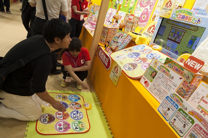 Tokyo Toy Show Opens One of the largest toy trade fairs in Japan A man tries the products of JoyPalette Co., LTD. during the International Tokyo Toy Show 2015 in Tokyo Big Sight on June 18, 2015, Tokyo, Japan. Japan s largest trade show for toy makers attracts buyers and collectors by introducing the latest products from different toymakers from Japan and overseas. The toy fair showcases about 35,000 toys from 149 domestic and foreign companies and is held over four days.  Photo by Rodrigo Reyes Marin AFLO 