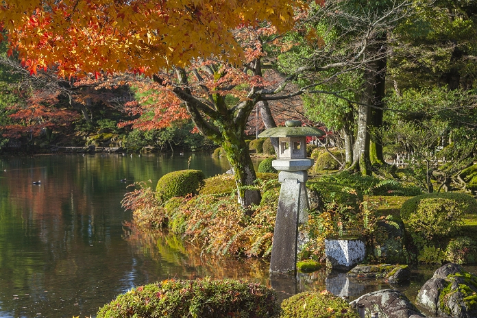Hishinchotan Lantern at Kenrokuen Garden, Ishikawa Prefecture