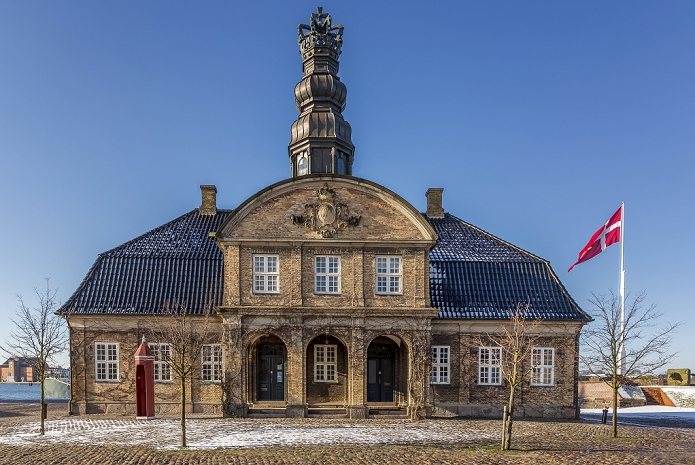 Nyholm Central Guardhouse, Holmen naval base, Copenhagen, Denmark, Europe