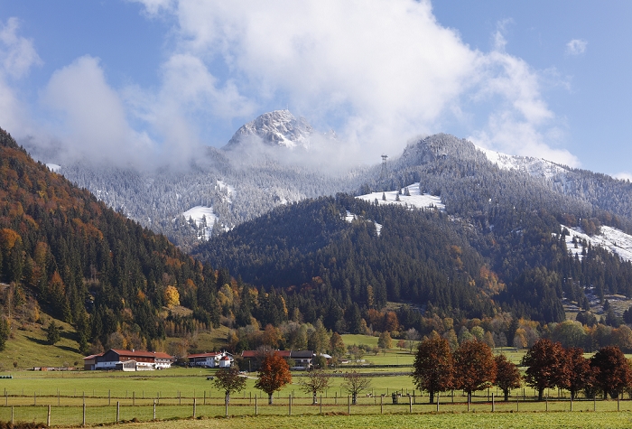 Mt Wendelstein, Dorf quarter of Bayrischzell, Mangfall mountains, Upper Bavaria, Bavaria, Germany, Europe, PublicGround, Europe