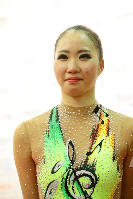 2015 Rhythmic Gymnastics World Championships Team Finals Final Sayuri Sugimoto  JPN , SEPTEMBER 13, 2015   Rhythmic Gymnastics : A portrait of Sayuri Sugimoto of Japan during the Groups Apparatus Final of the Rhythmic Gymnastics World Championships at the Porsche Arena in Stuttgart, Germany.  Photo by AFLO   2268 .