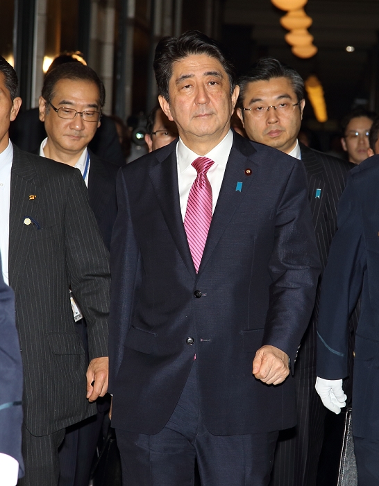 Security Bill comes to a close for a vote Passed by the House of Councillors Special Committee Japan Prime Minister Shinzo Abe attends the upper s house special committee on security legislation at National Diet Tokyo Japan on 17 Sep 2015.  Photo by Motoo Naka AFLO 
