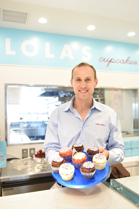 Popular Cupcake Shop from the U.K. First store in Harajuku, Japan Asher Budwig, Sep 28, 2015 :  LOLA S Cupcakes pre opening press event for its first Japanese store inside Harajuku s new Cascade building.  The store will open to the public on October 3 and Managing Director Asher Budwig is in Tokyo for the event and to greet customers on the opening day.  LOLA S faces competition from Magnolia Bakery and Monarch Cupcake   Co., both of which are situated in the neighborhood.  Photo by AFLO 