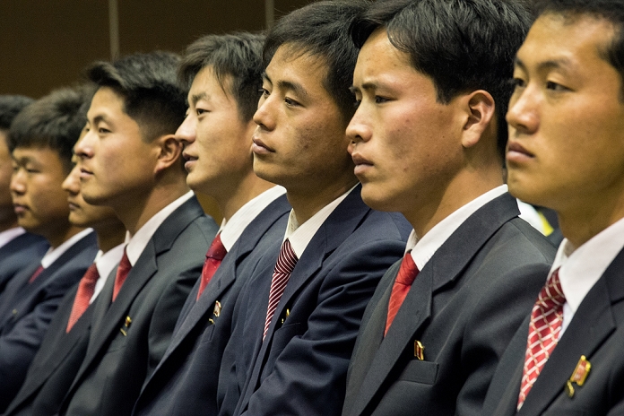Pyongyang, North Korea Male students at the Kim Il Sung Comprehensive University in Pyongyang, April 16, 2012.