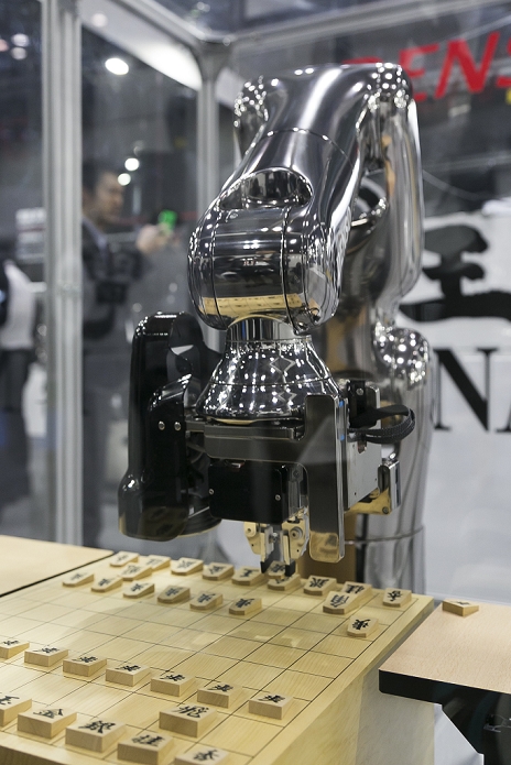 2015 International Robot Exhibition The world s largest exhibition DENSO WAVE s robot performs at the International Robot Exhibition 2015 on December 2, 2015, Tokyo, Japan. 446 companies and organisations  from Japan and overseas  showed off new robots and equipment in Service and Industrial Robot Zones. The Robot Exhibition is held from December 2 to 5 at Tokyo Big Sight.  Photo by Rodrigo Reyes Marin AFLO 