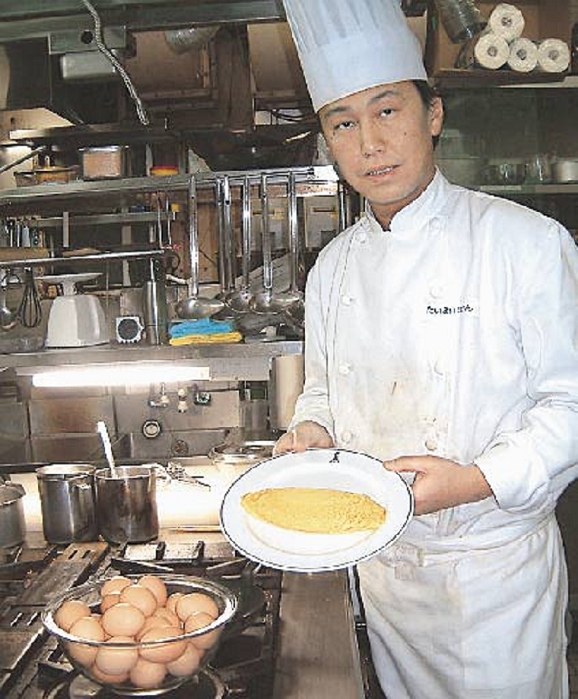 Taimeiken 3rd generation, Koji Motegi Shokudo zai omu rice tate Mr. Koji Motegi, who bakes omelettes with a focus on eggs.