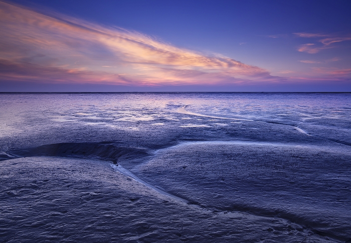 Small tidal inlet in the Wadden Sea, North Sea, Lower Saxony, Germany, Europe , Photo by Karsten Jeltsch