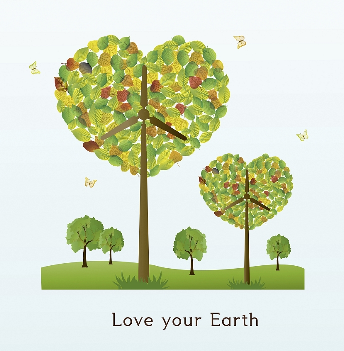 illustration of loving the earth
