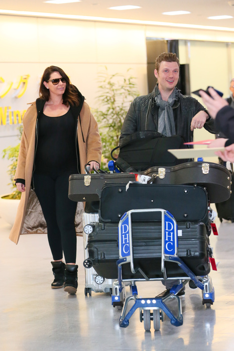 Nick Carter, Feb 9, 2016 : Nick Carter and and pregnant wife Lauren Kitt arrive at Narita Airport, Japan. The 36 year-old singer will also be appearing at an in-store event in Japan for the first time in the first week of February. The 36 year-old singer will also be appearing at an in-store event in Japan for the first time in 20 years.