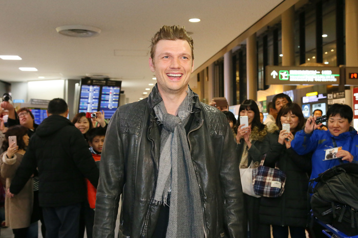 Nick Carter, Feb 9, 2016 : Nick Carter arrives at Narita Airport, Japan. The Backstreet Boys member is visiting Japan to promote his solo album The 36 year-old singer will also be appearing at an in-store event in Japan for the first time in 20 years. The 36 year-old singer will also be appearing at an in-store event for the first time in 20 years.