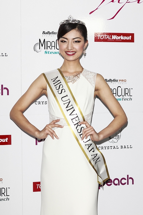 Miss Universe 2016. Sari Nakazawa as Japan Representative Miss Universe Japan 2016 winner Sari Nakazawa poses for the cameras during a photo call at the Miss Universe Japan 2016 contest in the Hotel Chinzanso Tokyo on March 1, 2016, Tokyo, Japan. The 23 year old from Shiga Prefecture captured the crown and will represent Japan at the next Miss Universe international competition.  Photo by Rodrigo Reyes Marin AFLO 