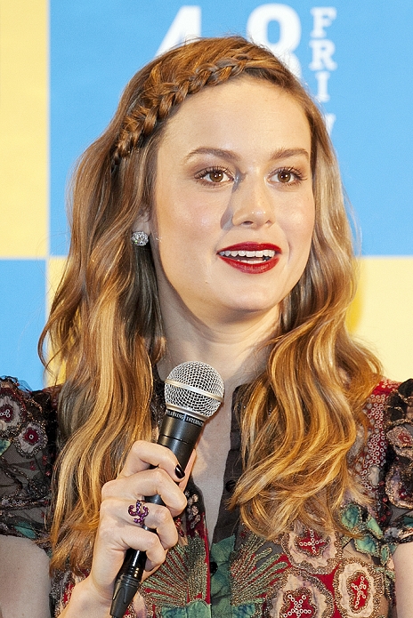Brie Larson, Mar 22, 2016 : American actress Brie Larson speaks during a press conference in the Ritz-Carlton hotel on March 22, 2016, Tokyo, Japan. Brie Larson winner of the Academy Award for Best Actress in a Leading Role and child actor Jacob Tremblay are in Japan to promote their film Room, which hits Japanese theatres on April 8. (Photo by Rodrigo Reyes Marin/AFLO)