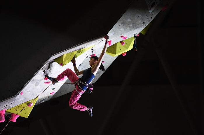 2016 Sport Climbing Japan Championships Lead Competition Finals Women s Futaba Ito, MARCH 27, 2016   Sport Climbing : Mammut Cup Japan Climbing Lead Championships Women s Final in Inzai city, Chiba, Japan.  Photo by AFLO SPORT 