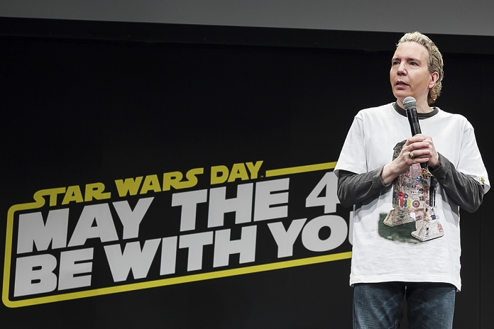 Dave Spector, May 04, 2016 : American TV producer and personality Dave Spector speaks during the launch event for ''Star Wars: Episode VII - The The box which contains DVD and Blue-ray with bonus features costs 9,800 yen (91.42 USD). (Photo by Rodrigo Reyes Marin/AFLO)