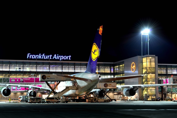 Frankfurt Airport, Germany Frankfurter Flughafen bei Nacht Copyright: JOKER HadyxKhandani JOKER140326535199Frankfurt Airport at Night Copyright Joker HadyxKhandani JOKER140326535199