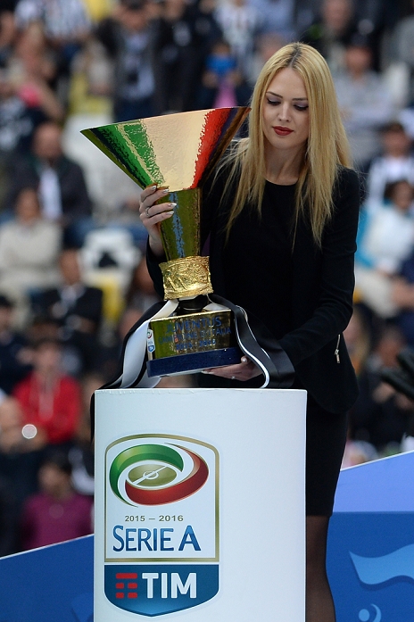 Serie A Juventus Winner Ceremony The trophy, MAY 14, 2016   Football   Soccer : General view, Italian  Serie A  match between Juventus 5 0 UC Sampdoria at Juventus Stadium in Turin, Italy.  Photo by aicfoto AFLO 