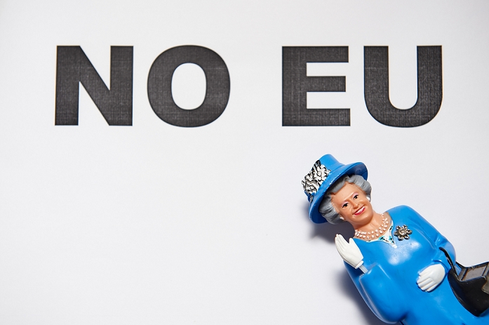 UK to leave the European Union.  A miniature statue of Queen Elizabeth II on June 23, 2016 in Tokyo, Japan. British voters opted to leave the EU after votes were counted in the early hours of Friday, June 24, 2016. As it became apparent that the majority of those who voted had plumped for Brexit the pound fell to levels not seen in 30 years and global financial markets were shaken.  Photo by AFLO 