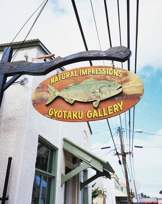 Hawaii Gyotaku Gallery sign