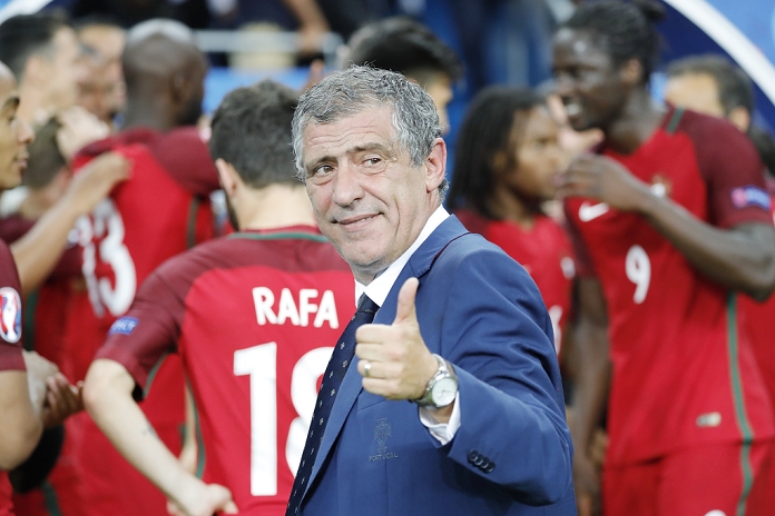 Euro 2016 Final. Portugal wins for the first time Fernando Santos  POR , JULY 10, 2016   Football   Soccer : UEFA EURO 2016 final match between Portugal 1 0 France at the Stade de France in Saint Denis, France.  Photo by Mutsu Kawamori AFLO   3604 