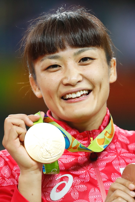 2016 Rio Olympics Wrestling Women s 58kg Wrestling Awards Ceremony Icho Wins 4th Consecutive Title Kaori Icho  JPN  AUGUST 17, 2016   Wrestling :. Women s Freestyle 58kg Medal Ceremony at Carioca Arena 2 during the Rio 2016 Olympic Games in Rio de Janeiro, Brazil.  Photo by AFLO SPORT 