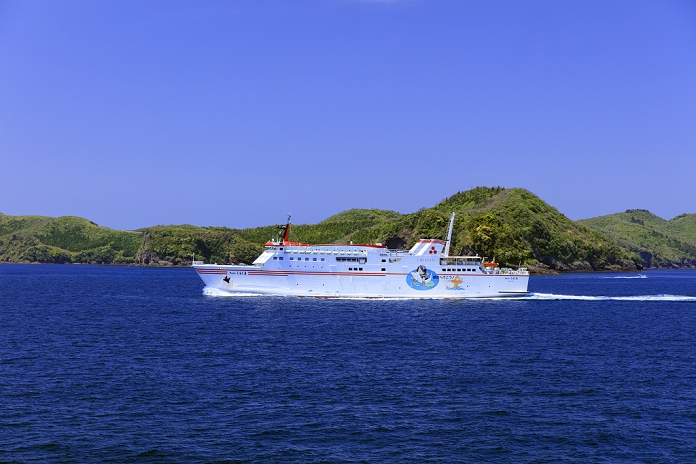 Ferry Shirashima near Chisato Island, Oki Passage, Shimane Prefecture