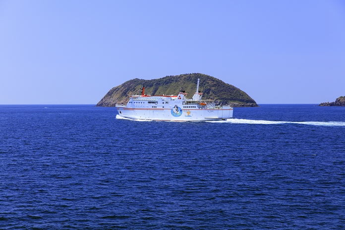 Ferry Shirashima near Chisato Island, Oki Passage, Shimane Prefecture