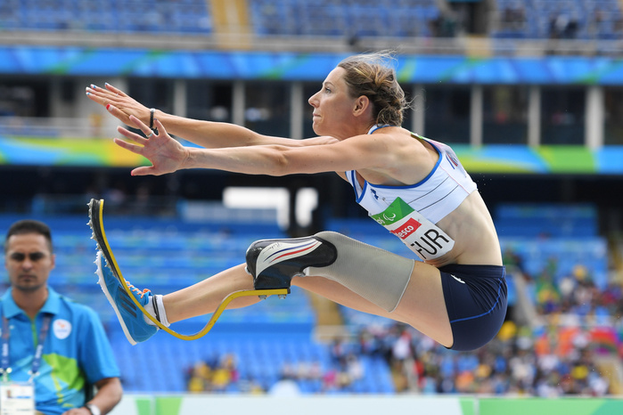 Rio Paralympics 2016 Athletics Women s Long Jump T44 Final Marie Amelie le Fur  FRA ,  SEPTEMBER 9, 2016   Athletics :  Women s Lomg jump T44 Final  at Olympic Stadium during the Rio 2016 Paralympic Games in Rio de Janeiro, Brazil.  Photo by AFLO SPORT 