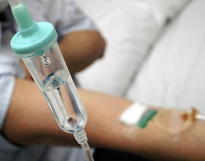 Man Dies at Yokohama Hospital IV Image Photo Image of an intravenous drip at Oguchi Hospital, Tokyo, Japan, on March 28.