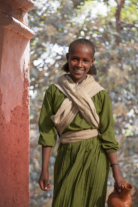 Young girl during the Timkat Festival, Lalibela, Ethiopia