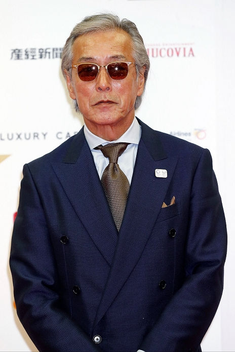 Actor Koichi Iwaki poses for the cameras during the red carpet at the Classic Rock Awards 2016 at the Ryougoku Kokugikan Stadium on November 11, 2016, Tokyo, Japan. Other rock icons in attendance were Joe Perry, Johnny Depp, Jeff Beck, Def Leppard's Joe Elliott and Phil Collen, Megadeth's Dave Mustaine, Cheap Trick, Richie Sambora and Orianthi. The award, which started in 2005, is held for the first time in Japan. (Photo by Rodrigo Reyes Marin/AFLO)