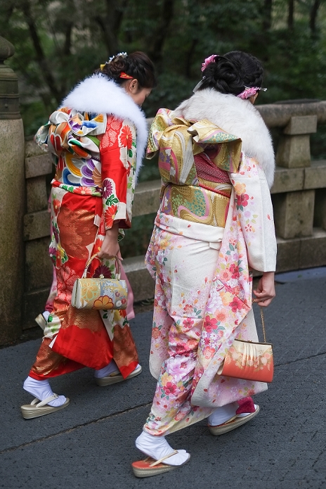 Coming of Age Day 2017 Celebrations for new adults in various locations New Japanese adults dressed in kimono celebrate Seijin no hi  Coming of Age Day  on January 9, 2017 in Tokyo, Japan. Coming of Age Day is a Japanese public holiday that occurs on every second Monday of January and honors every person who has turned 20 years old over the past year. When young people reach twenty, they officially become adults in Japanese society.  Photo by Michael Steinebach AFLO 