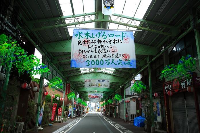 Mizuki Shigeru Road, Sakaiminato City, Tottori Prefecture