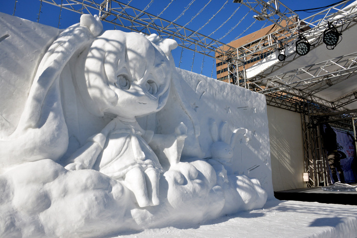 Sapporo Snow Festival  starts tomorrow 200 Ice and Snow Statues to be Lined Up February 5, 2017, Sapporo, Japan   A snow sculpture featuring Hatsune Miku is displayed at the annual Sapporo Snow Festival in Sapporo in Japan s nortern island of Hokkaido on Sunday, February 5, 2017. The week long snow festival will start on February 6 through through February 12 and over 2.5 million people are expecting to visit the festival.     Photo by Yoshio Tsunoda AFLO  LWX  ytd 