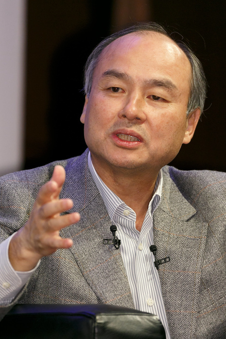 To the young people who will build the future. Dialogue event by the Masayoshi Son Foundation SoftBank Group Corp. CEO Masayoshi Son speaks during a special talk event called Young People Creating the Future on February 10, 2017, Tokyo, Japan. Son alongside professional shogi player and chess FIDE Master Yoshiharu Habu, Nobel Prize winning stem cell researcher Shinya Yamanaka and Makoto Gonokami from The University of Tokyo discussed the future for young generations in this technological era.  Photo by Rodrigo Reyes Marin AFLO 