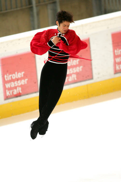 Daisuke Takahashi (JPN)
JANUARY 15, 2005 - Figure Skating : Daisuke Takahashi of Japan in action during the Men's Figure Skating Free program at the Olympia World Innsbruck Tiroler Wasserkraft Arena, Innsbruck, Austria.
 (Photo by AFLO SPORT) (1045)
