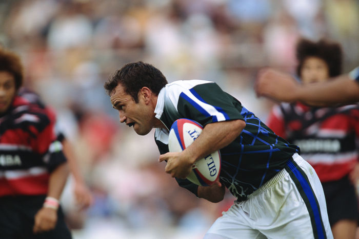 George Konia (NEC), George Konia
OCTOBER 6, 2001 - Rugby : George Konia of NEC runs with the ball during the 2001 East Japan Workers' Rugby League match between NEC 28-17 Toshiba Fuchu at Prince Chichibu Memorial Rugby Stadium in Tokyo, Japan.
 (Photo by AFLO SPORT) [1045].