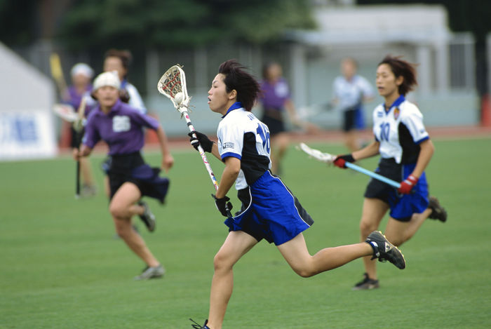 Aiko Hamada (JPN), Aiko Hamada
JUNE 17, 2001 - Lacrosse : Aiko Hamada of Japan in action during the Women's Lacrosse match between the Japan national team 7-2 WISTERIA in Edogawa, Tokyo, Japan. (Photo by AFLO SPORT)
 (Photo by AFLO SPORT) [1045].